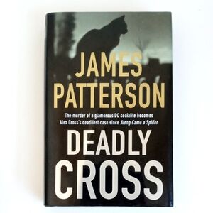 James Patterson "Deadly Cross" Hardcover Book - Black & Gold Cover